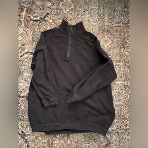 Aerie Black Ribbed Hoodie